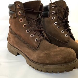 Men's Timberland 6 Inch Waterproof Brown Work Boots